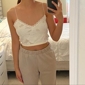 SEAMLESS KNIT CAMI CROP TOP